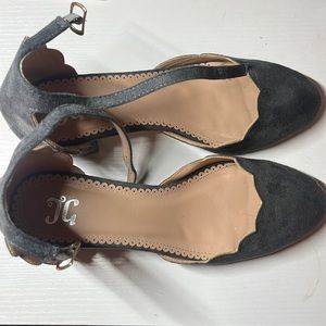 Grey heels- only worn once